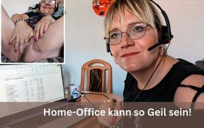 Horny in the Home Office - Masturbation with Fingers and Voice