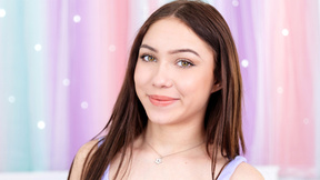 Cute tiny stepsister teen needed stepbro to judge her outfits