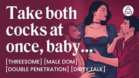 ASMR Audio Porn: Dominant MFM Threesome Double Penetration with Two Cocks - BDSM &amp; Dirty Talk - Erotic Audio Roleplay for Women