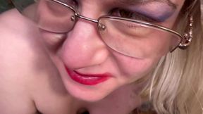 Dominant mom make her step son Jon her slave and reward him