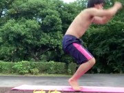 A Korean idol doing sex training in a park near the Tokyo Olympics venue! [Big ass][Big dick]