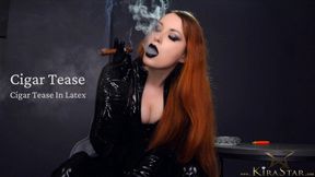 4K Cigar Tease In Latex