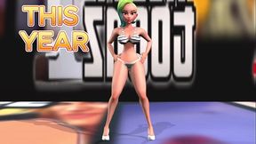 Kim'_s Incredible Booty Bounces in 3D: Jump Around and Be Amazed!