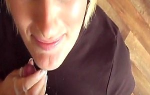 Sally Taylor homemade bllowjob and facial