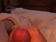 Thick ginger load in slow motion