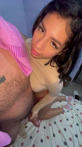 Stepsister masturbating her favorite stepbrother
