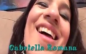 Brunette Latina Stretching Her Pink Taco