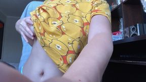 Pussy Masturbation in Front of the Window. Masturbation