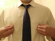 【元サッカー部の既婚男子】風呂場で大好きな乳首を触りながら大量射精