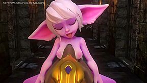 Nasus Fucks Eared Tristana From League Of Legends