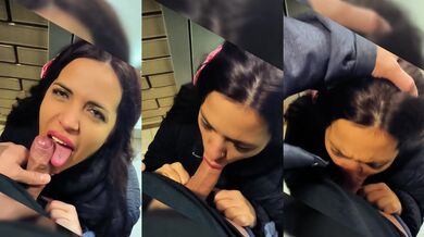 Hi to Husband Cheating Wife Entertains Her Neighbor Outdoors