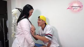 Patient Gets An Erection While I Do Her Check-up And I Cant Help But Fuck His Huge Cock With Ray Dimarco