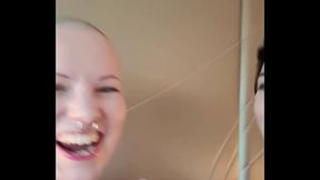 With pandorablake after a really very enjoyable spanking shoot ? Doesn'_t my butt look pretty like this!? ?