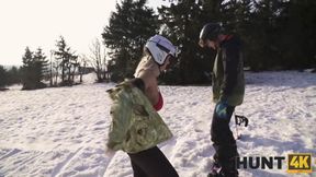 If the Husband is the Loser, Wife Fucks any Skier
