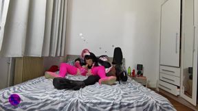 Two sissy maid fuck