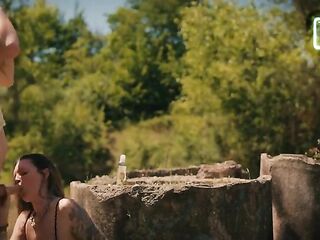 Intensive sex outdoor with a sexy french mother I'd like to fuck - Public Sex with Sex Dater