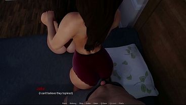 Away From Home #41 - Animated Sex Game Where Two MILFS Give A Body Massage