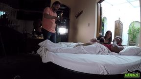bastidores da gravacao de suzy anderson com a galera aprontando - big bambu - binho ted - capoeira