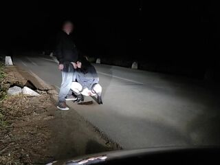 Keep those legs spread fuckmeat and pee while sucking my dick