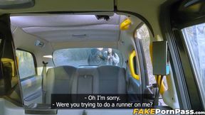 Tattooed Sexy Nala pays fake taxi fare with her pierced pussy