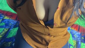 I fuck the girl with the job every day, desi Indian first time sex