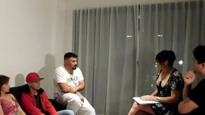 orgia-gangbang ,la psicologa se coje a todos los pacientes , juntos