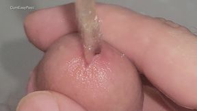 Closeup Cum and Piss Compilation, Filming My Peehole