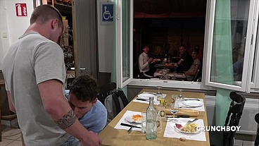STRAIGHT FUCK GAY IN THE PUBLIC RESTAURANT