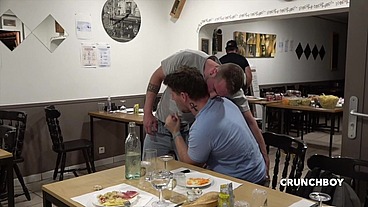 STRAIGHT FUCK GAY IN THE PUBLIC RESTAURANT