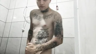 Latino Twink Strokes His Big Cock on Webcam