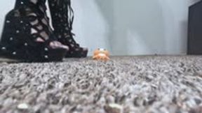 food and object crush - Crushing Collectibles Under Heels | Destruction, femdom, foot domination, boot domination  4k