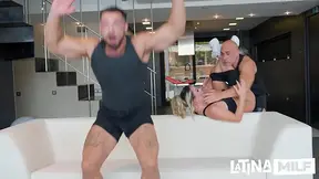 Cheating Latina can't resist cheating with her fitness coach in steamy scenes