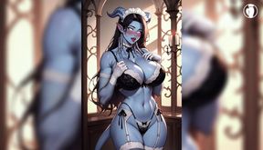 Naughty Hot Draenei MILF, Photoshoot - Ai Art