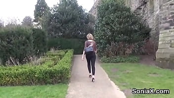 Unfaithful british milf lady sonia unveils her big breasts