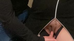 OMG! Penetrated Under Dress In The Subway! Fingers Stranger Under Dress