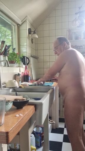 doing the dishes