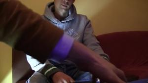 twink kisses feet dances and undresses