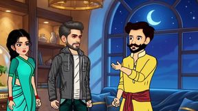 The story of Rupa Bhabhi and Gopal's bedroom sex story. Hindi Cartoon Story