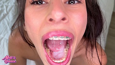Hot school teen girl likes to fuck with her step father after the school - Mells Blanco
