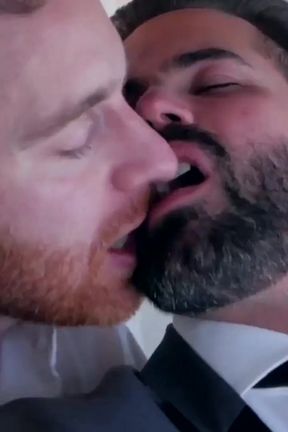 MENATPLAY Suited men Dani Robles and Jonas Jackson anal fuck