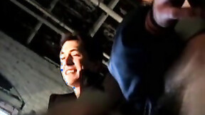 ”Short haired cutie seduced by two guys before passionate BJ”