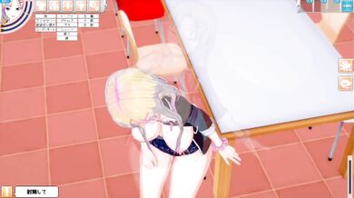【エロゲーコイカツ！】爆乳セクシー「聖花オリキャラ)」のおっぱい揉みまくりH！(巨乳アニメ3DCG動画)[Hentai Game Koikatsu! ](Anime 3DCG video)
