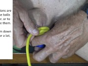 Enlarging a Penis and separating the balls, a hands on guide