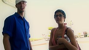Haileey James Is A Short Haired Brunette Wearing Glasses That Loves Cock