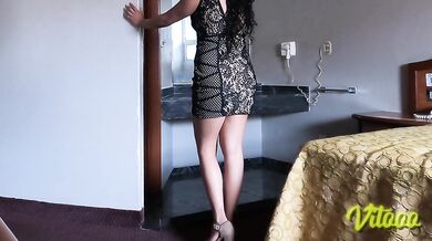 My girlfriend puts on her dress just so I can fuck her while she's wearing it