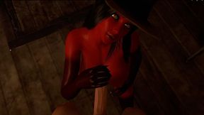 Succubus surprises guy in 3D hentai animation