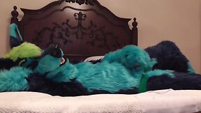 Bedtime funtime - fursuit fun