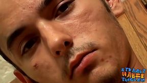 Young straight thug Dakotah Perrie masturbates solo on cam