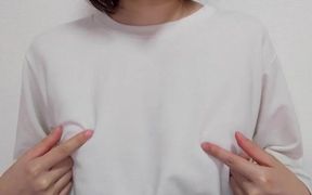 【チクニー】焦らして焦らして乳首イキ Tシャツから透けてる乳首ぽっち