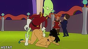 Party Brings Futurama Girls Hard Orgasms